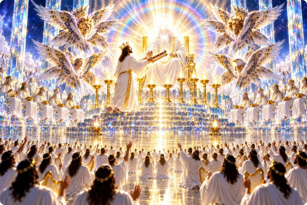 View of Heaven as John might have seen it.