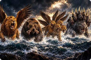 Daniel 7's Four Beasts